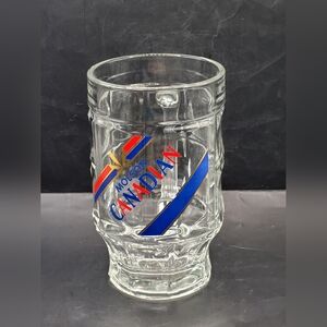 Vintage Molson Canadian 0.5L Beer Stein Mug Sahm Germany Heavy Glass